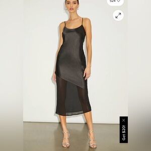 Satin slip dress